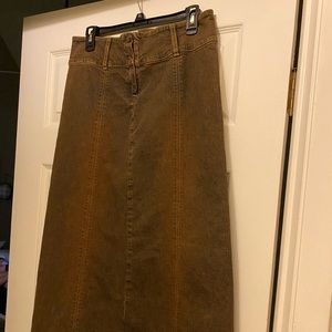 Retro STReTCHy style denim maxi skirt😇